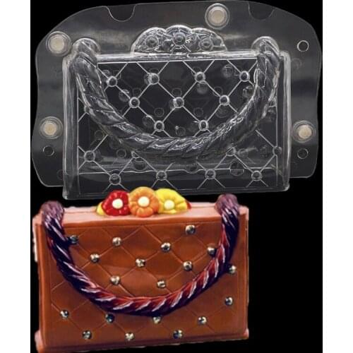 Stereo Handbag Chocolate Mold With Magnets Baking DIY Candy Jelly Fondant Cake Decorating Tools