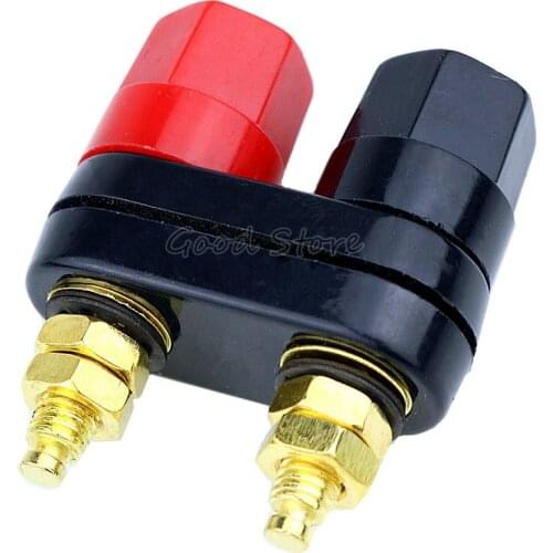 Banana plugs Couple Terminals Red Black Connector Amplifier Terminal Binding Post Banana Speaker Plug Jack