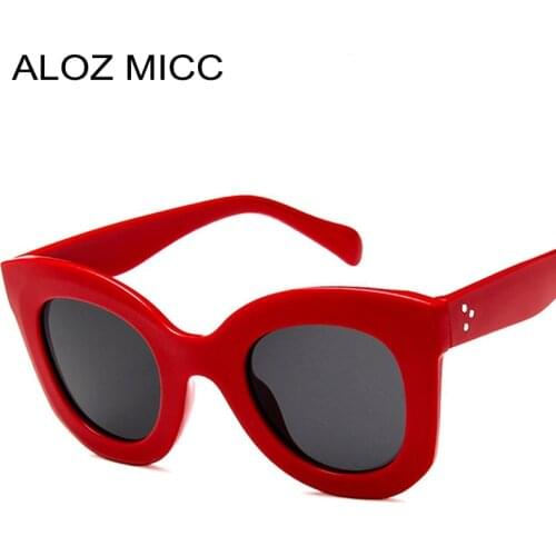 ALOZ MICC Fashion Big Frame Sunglasses Women Trendy Personality Cat eye Sunglasses Retro Hot Sunglasses UV400 Q160