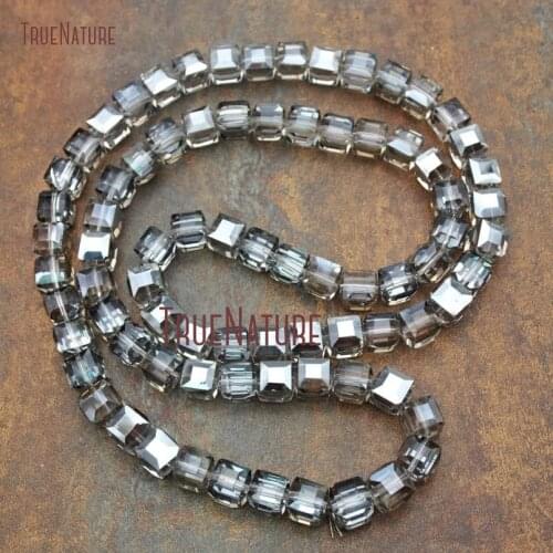 10Strand Fashion Faceted Square Beads Tawny Glass Crystal Beads Online 10mm BE13714