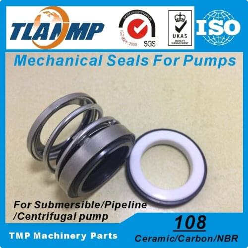 108-10 Mechanical Seals (Material: Carbon/Ceramic/NBR) Shaft Size 10mm Single Spring Pump Seal Used in Clean/Waste Water,Oil