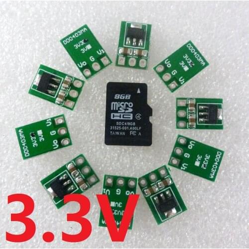 10x Ultra-light mini DC 3.5-5V to 3.3V DC-DC Converter Step Down Buck Regulator LDO Module for AMS1117 18650 li-ion esp8266