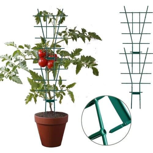 2PCS Climbing Plant Support Cage Plastic Combined Flowers Trellis Tomato Climbing Vine Rack Plant Potted Support Frame
