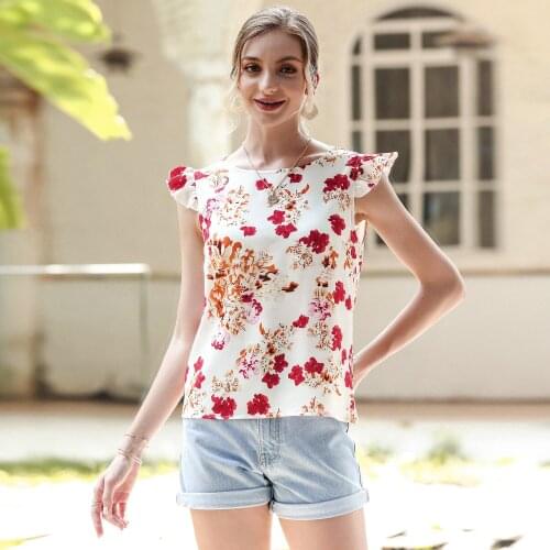 2021 Summer WomenS New Printed Round Neck Sleeveless Top T S shirt Casual Woman Shirt YY58
