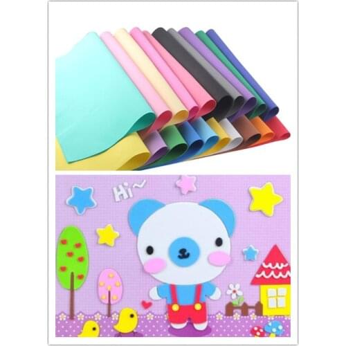 50*50cm EVA Colorful Sponge Paper Handmade DIY Puzzle Material Kindergarten Rubber Paper