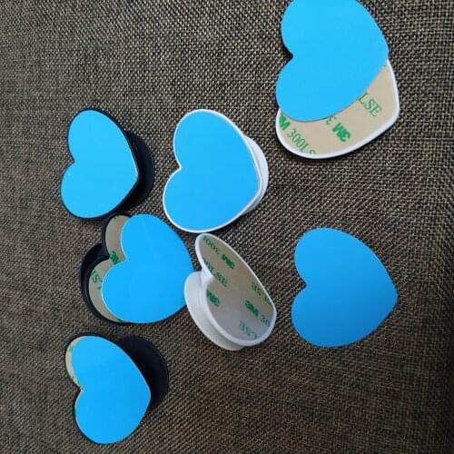 50pcs/LOT NEW Heart Phone Stand Plastic Holder Sublimation Blank Heat transfer Crafts Hook Printing