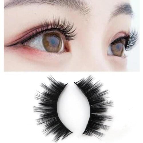 7Pairs Makeup False Eyelashes Thick Long Eye-catching Fiber Lotus Plate Makeup Extensions Eye Lashes Box Package