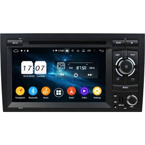 8 Core 7" 2 Din Android 10.0 For Audi A4 2002-2008 Car Radio 2+16GB 4+32GB 4+64GB Car Multimedia Audio Stereo DVD Player DSP