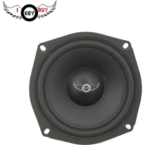 Car Stereo Audio Speakers 5.25 inch Full Range 8ohm 150W Rubber Edge I KEY BUY Factory OEM Style Replacements HiFi Loudspeaker