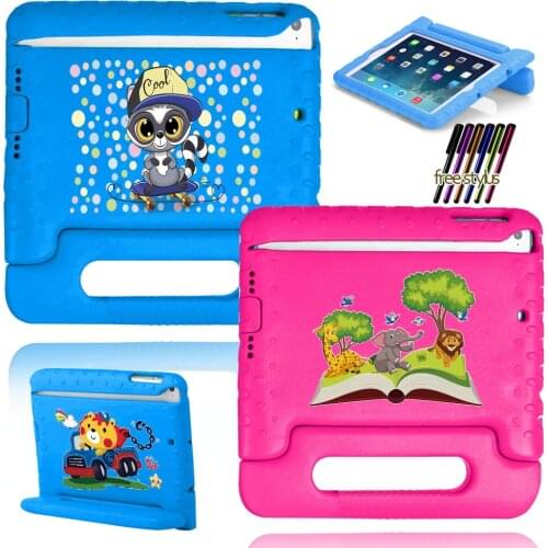 For Apple IPad 8/5/6/7/iPad4/3/2/IPad Mini 4/5/1/3/2/ IPad Air1/2/3 /iPad Pro9.7/Pro10.5 Inch Anti-fall Protective Sleeve+Stylus