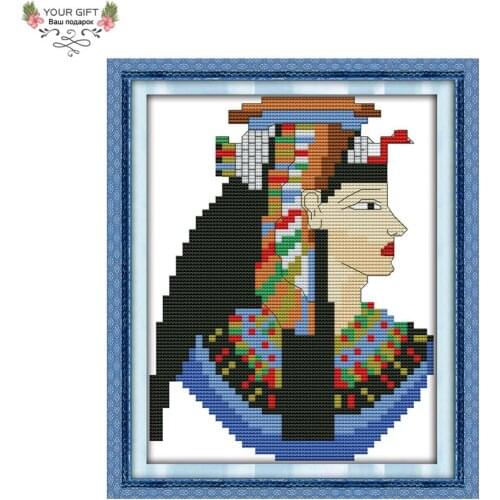 Your Gift RA103 14CT 11CT Counted and Stamped Home Decor Ancient Beauty Needlework Needlepoint Embroidery DIY Cross Stitch kits