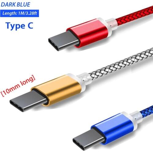 10mm Long Extended Connector Head USB Type C Cable Charging Cable adapter For Blackview Oukitel Umidigi Doogee USB Type-C Cabel