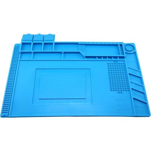 Kaisi S-160 450*300MM With Magnetic Section Maintenance Soldering Repair Heat Insulation Pad Silicon Working Pad Desk Mat Platfo