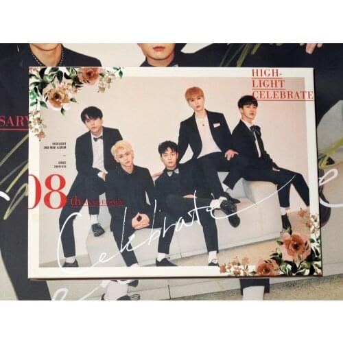Signed Highlight autographed mini2nd album CELEBRATE CD+photobook K-POP 112017