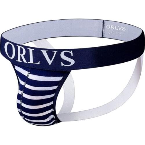 Brand Sexy Mens Underwear Jockstraps Cotton Sexy Jocks Bikini G-strings Men thong cuecas Male panties Briefs Gay underwear Penis