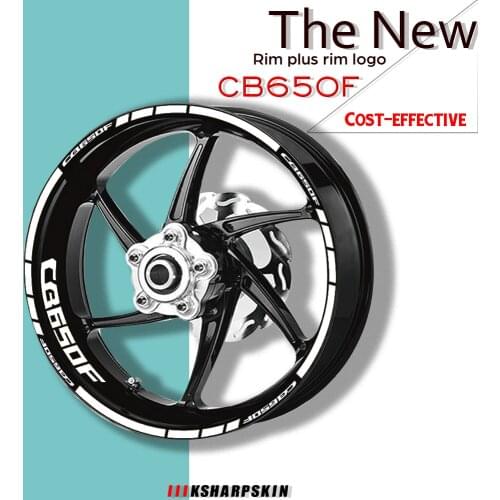 Motorcycle wheel sticker rim motorcycle wheel logo reflective decorative stripe kit set For Honda CB650F cb 650f