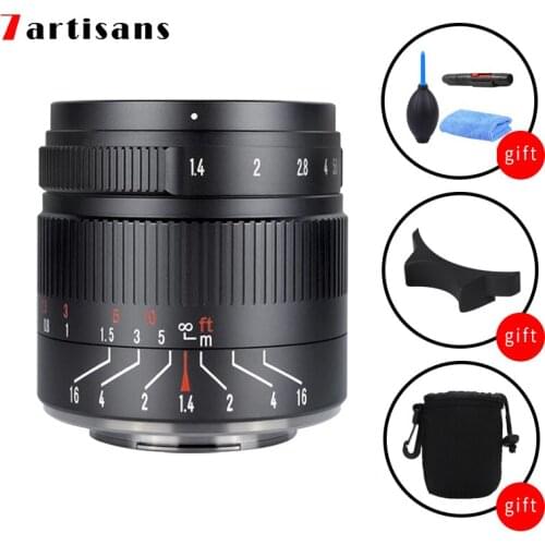7artisans 55mm F1.4 II APS-C Cameras Lens Manual Fixed Focus Portrait Len for Canon EOS-M Sony E Nikon Z Fujifilm X M4/3 Mount