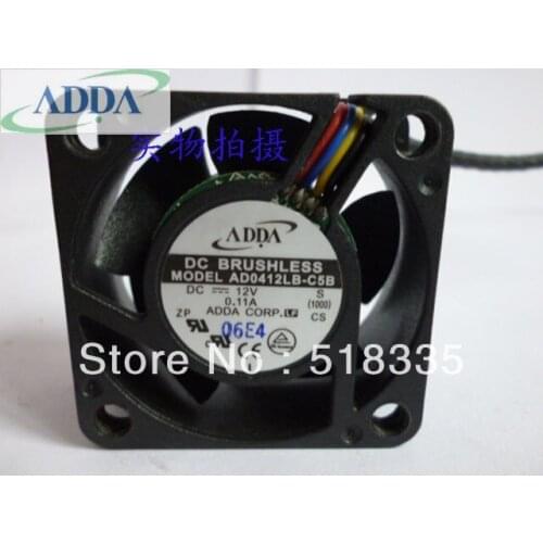 FOR ADDA AD0412LB-C5B 40*40*20mm 4cm 40mm 4020 12V 0.11A 4Wire fan Axial Fan Cooling fan