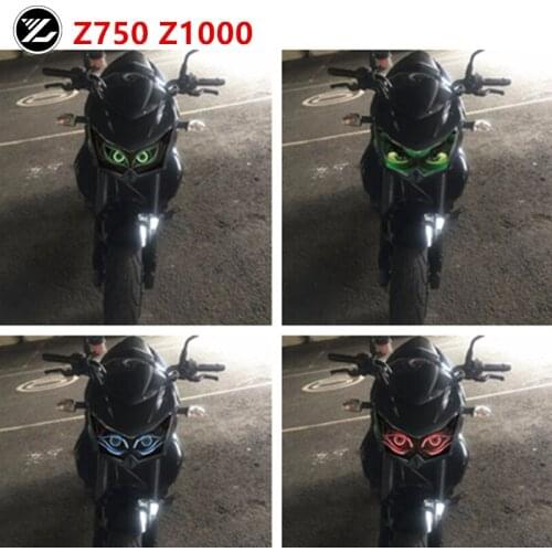 Motorcycle Front Fairing Headlight Guard Sticker Head light protection Sticker for KAWASAKI Z1000 2007-2009 Z750 2007-2015