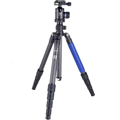 AOKA KU255C+KK33 Professional Low Gravity Carbon Fiber Outdoor Travel Tripod for Camera
