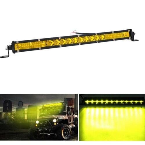 Dustproof 26LED Light Bar Rustproof. Beam For ATV Car Shockproof Yellow