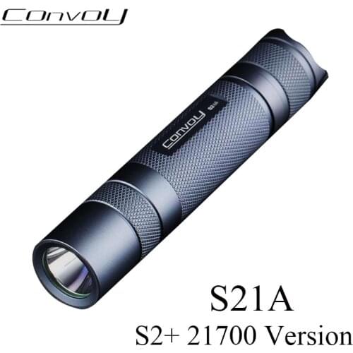 Convoy S21A with Luminus SST40 LED Flashlight EDC Lanterna 21700/18650 Portable Torch Hiking Camping Linterna LED Bicycle Light
