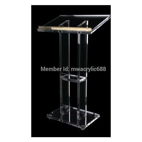 Pulpit furniture Free Shipping Popularity Beautiful Firm Modern Design Cheap Clear Acrylic Lectern acrylic podium