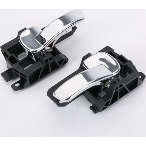 Interior Door Handle for Qashqai J10 07-13 Chrome Front or Rear Inner Door Handle 80670-JD00E 80671-JD00E Left&Right 2Pcs