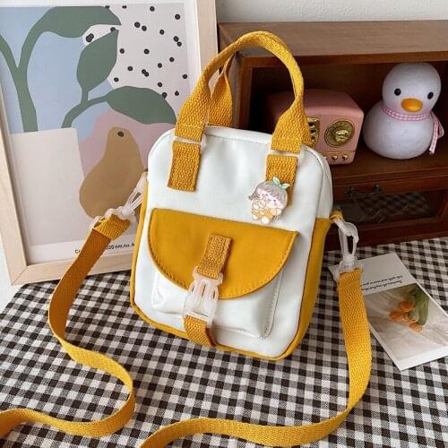 Japanese Harajuku Small Bag Women Fashionable Shoulder Bag Mini Nylon Bag Handbag Crossbody Bags For Women Phone Bag Purses Bags