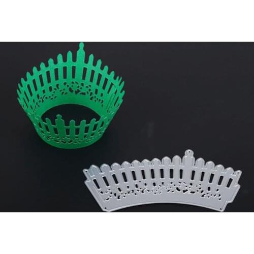 YLCD1602 Fence Cake Lace Metal Cutting Dies For Scrapbooking Stencils DIY Album Cards Decoration Embossing Folder Die Cuts Tool