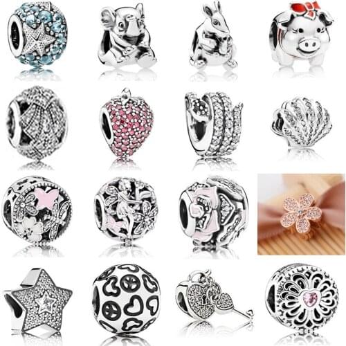 NEW 2021 100% 925 Sterling Silver Green Star Jewel Butterfly Charm Pendant Fit DIY Original Bracelet Fshion Jewelry Gift