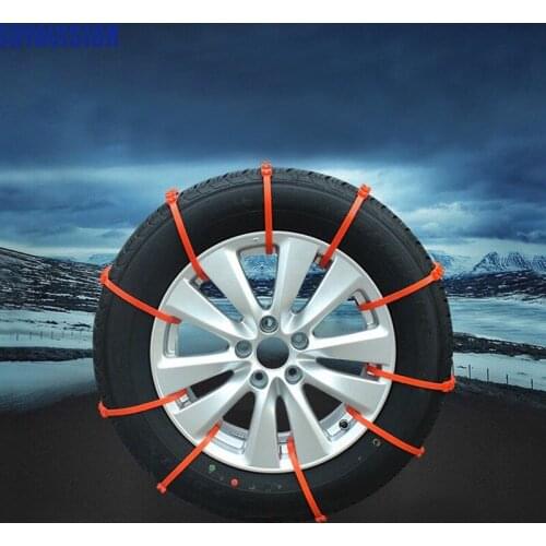 10pcs Lot Car Universal Mini Plastic Winter Tyres wheels Snow Chains For Cars/Suv Car-Styling Anti-Skid Autocross Outdoor #0926