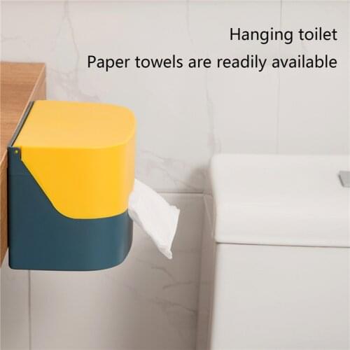 2020 New Tissue Box Holder Household Wall Mount Storage Box Facial Tissues Napkin Paper Accessories for Bathroom Kitchen
