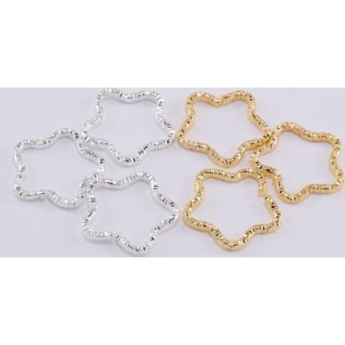 50pcs 16.5mm Twisted Split Rings Handmade Jump Rings For DIY Jewelry Making Spacer Connectors DIY Necklace&Bracelet