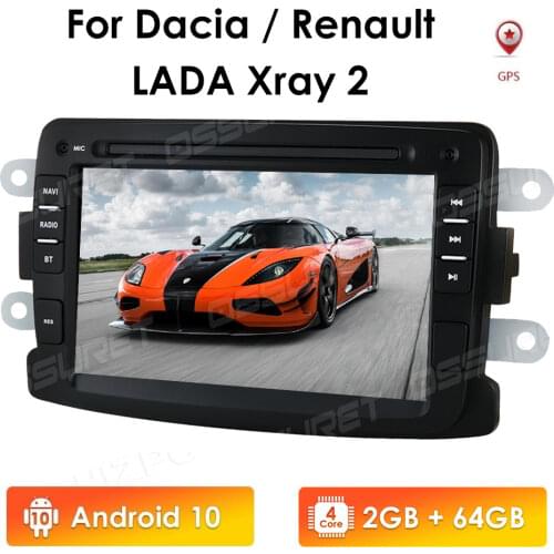 Car Radio Multimedia Video Player Navigation GPS Android 10 For Renault Duster Dacia Sandero Lodgy Dokker No 2din 2 din dvd SWC