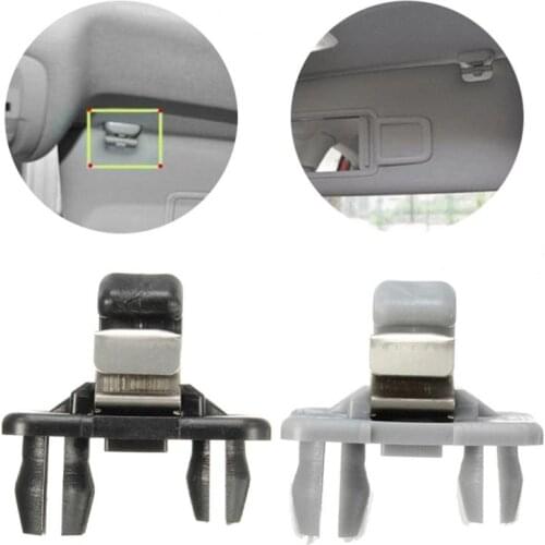 Car Sun Visor Buckle Roof Sun Visor Clip Holder Hook Stand Black Grey/Black For Audi A1 A3 A4 A5 Q3 Q5 TT Roadster