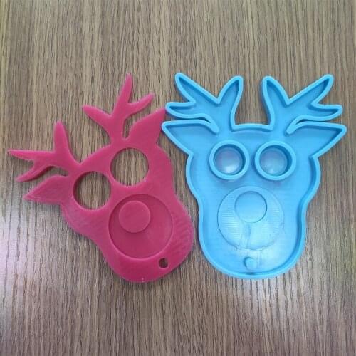 Self-defense Keychain Pendant Casting Silicone Mould DIY Crafts Jewelry Making Tool Epoxy Resin Mold
