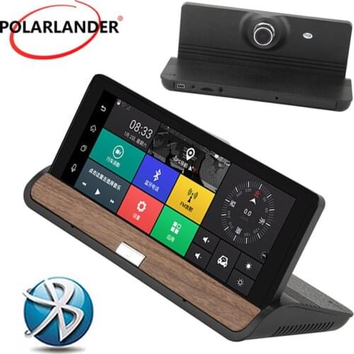 Center Console GPS Navigation Rear View Camera Full HD 1080P Dual Lens Car DVR Car Video Recorder 7 Inch