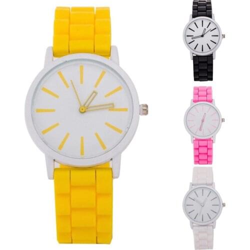 Fashion Women Candy Color Round Dial Silicone Band Analog Quartz Wrist Watch Christmas gifts tendencia 2020 mujer