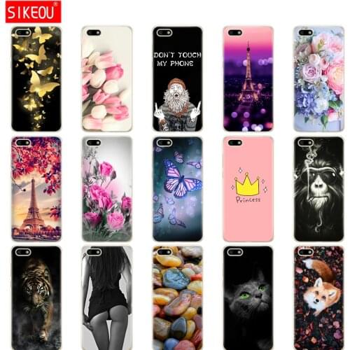 Case Honor 7A / 7a Prime Case 5.45" inch Soft Tpu Phone cover for Huawei Honor 7A 7 A DUA L22 Russian version Back Cover cat