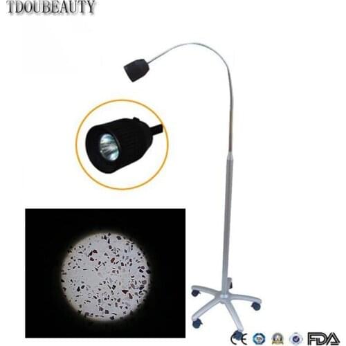 TDOUBEAUTY New Portable Dental Floor-halogen Examination Lamp JD1500 Drive Goose Neck Exam Lamp Power 24V35W 110V or 220V