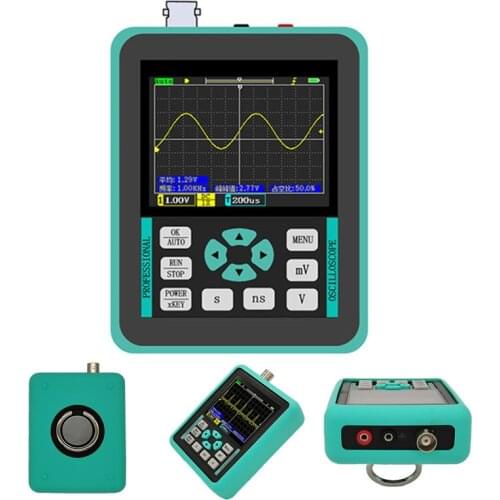 New 2.4 inch Display Digital Oscilloscope 500MS/s Sampling Rate 120MHz Analog Bandwidth ARM+FPGA+ADC