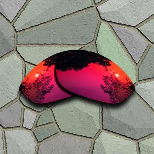 Violet Red Sunglasses Polarized Replacement Lenses for Oakley Half Jacket