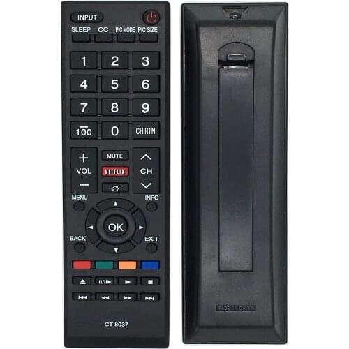 CT-8037 Remote Control For Toshiba 40L3400 58L5400UC 65L5400 65L5400UC TV