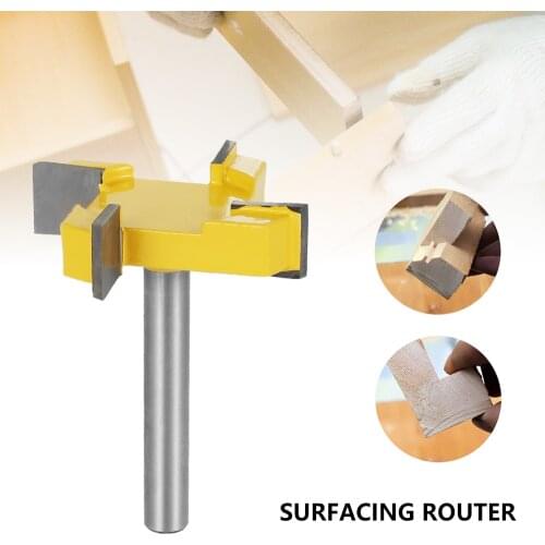 Cleaning Bottom Router Bits with 8mm Shank Milling Cutter Wood Cutters CNC Spoilboard Surfacing Planing Router Bits