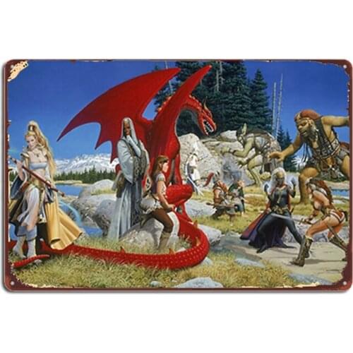 Everquest Main Art Metal Signs Wall Cave Wall Vintage Plates Tin sign Posters