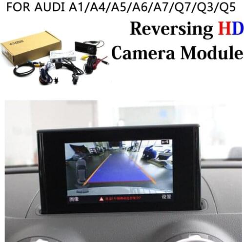 Car Reverse Camera Interface Decoder Front Rear View For Audi A1/A4/A5/A6/A7/Q7/Q3/Q5 Backup CAM OEM Screen Update Driving Image