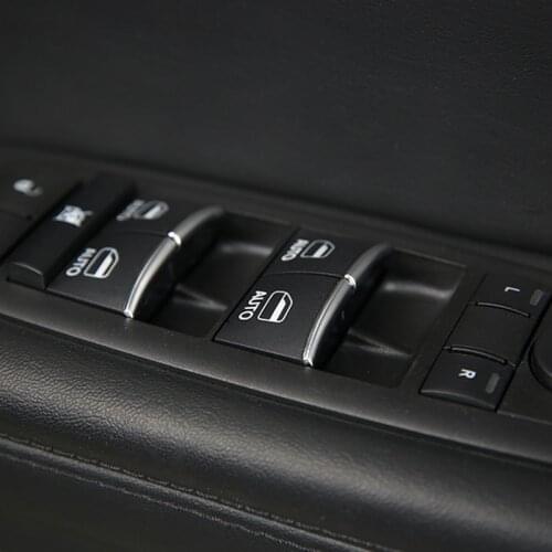 SBTMY ABS 7PCS/SET Window lift buttons decorate sequins cover For Jeep Cherokee accessories Car styling