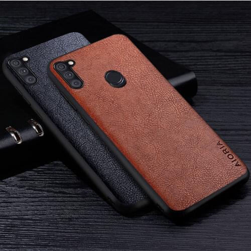 Leather Case For Samsung Galaxy A11 M11 Luxury Style High Grade Retro Litchi PU Material Soft TPU Phone Cover For samsung m11