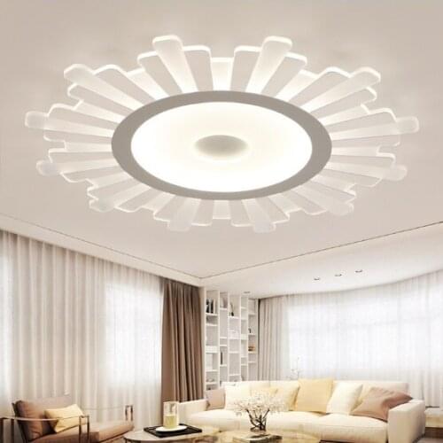 Bedroom lamp ceiling lamp ultra-thin acrylic creative round childrens room lamp modern minimalist led living room lamps